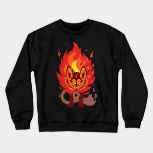 Burning Fox Crewneck Sweatshirt